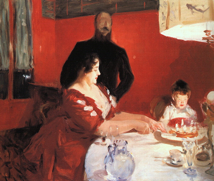 Fete Familiale (The Birthday Party), 1887 by Sargent, John Singer Oil Painting reproduction
