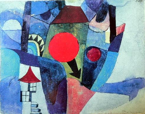 Landschaft mit Sonne by Klee,Paul Oil Painting reproduction