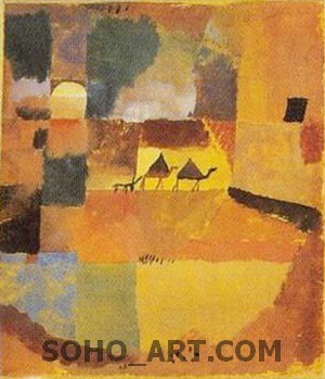 Two Camels and Dromedary by Klee,Paul Oil Painting reproduction