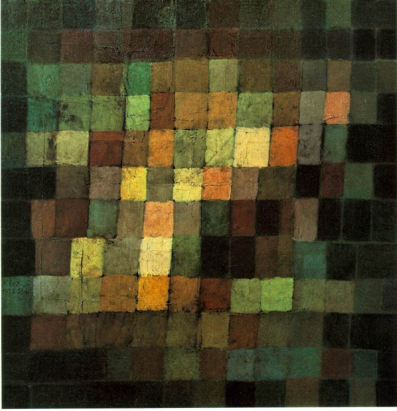 Ancient Sound, Abstract on Black  1925 by Klee,Paul Oil Painting reproduction