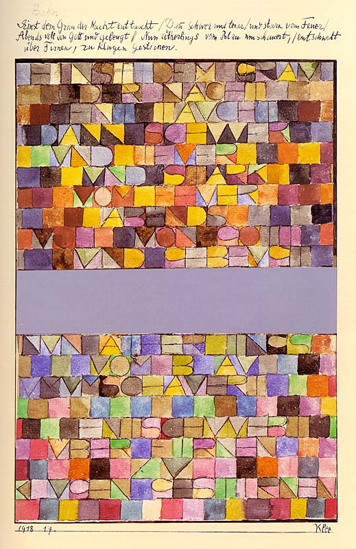 Once Emerged from the Gray of Night, 1918 by Klee,Paul Oil Painting reproduction