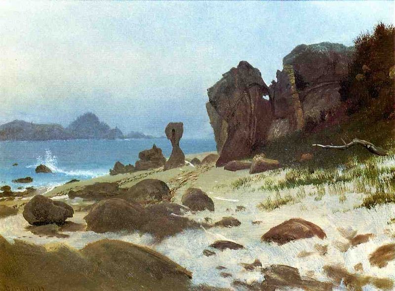 Bay Of Monterey by Albert Bierstadt Oil Painting reproduction