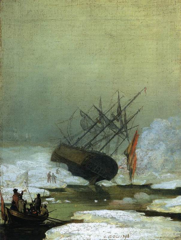 Wreck in the Sea of Ice  1798 by Caspar David Friedrich Oil Painting reproduction