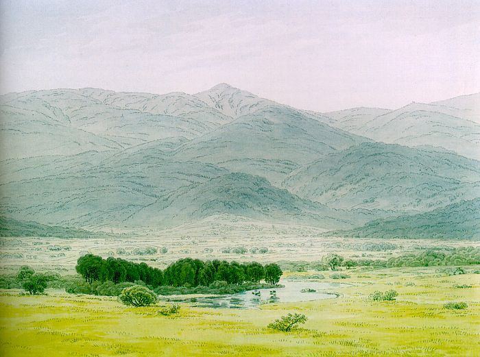 Landscape in the Riesengebirge by Caspar David FriedrichOil Painting reproduction
