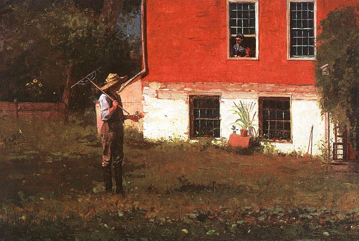 The Rustics 1874  by Winslow Homer Oil Painting reproduction