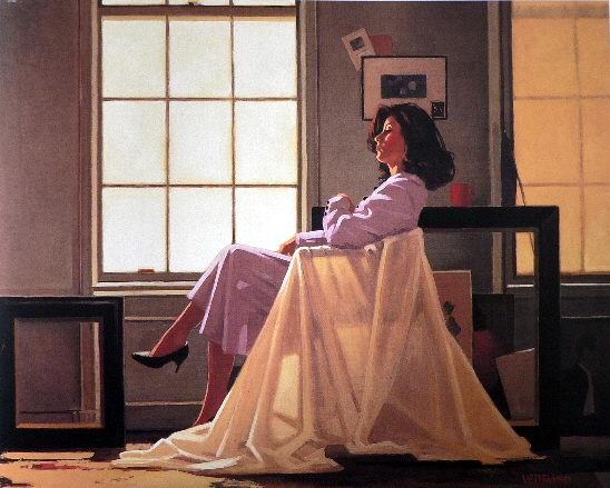 Winter Light and Lavender by Jack Vettriano Oil Painting reproduction