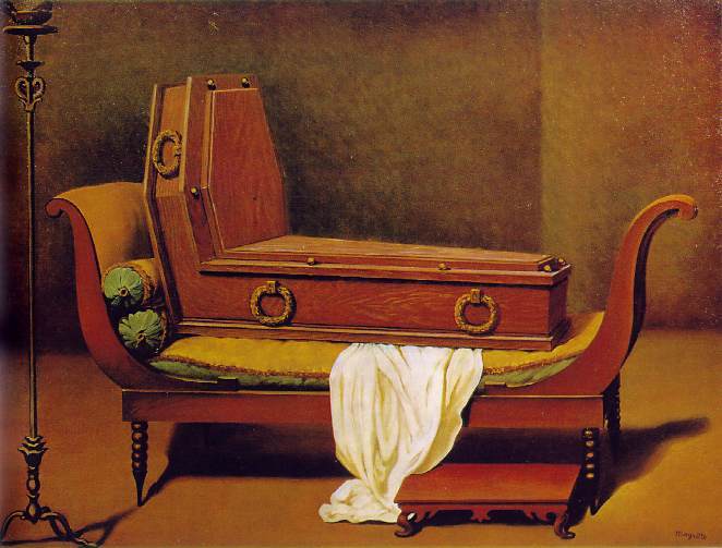 Perspective, Madame Recamier  by Magritte Renee  Oil Painting reproduction