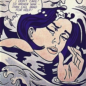 Drowning Girl by Roy Lichtenstein Oil Painting reproduction