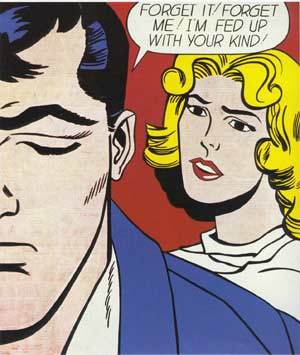 Forget It ! Forget Me! by Roy Lichtenstein Oil Painting reproduction
