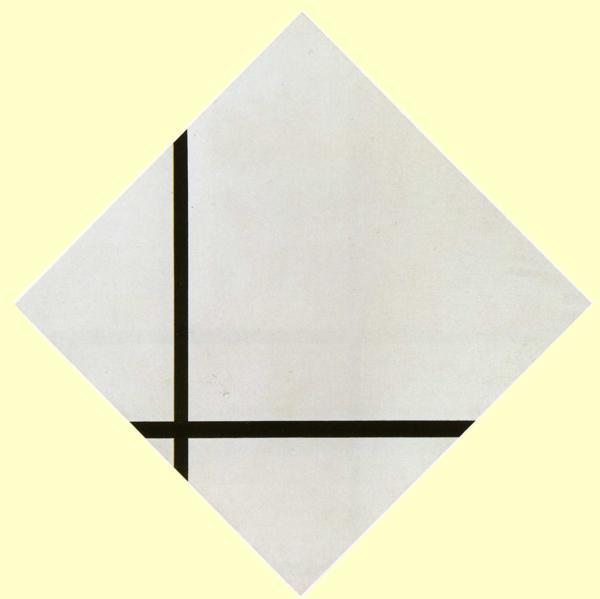 Composition with Two Lines - Compositie met twee lijnen. 1931 by Piet Mondrian Oil Painting reproduction