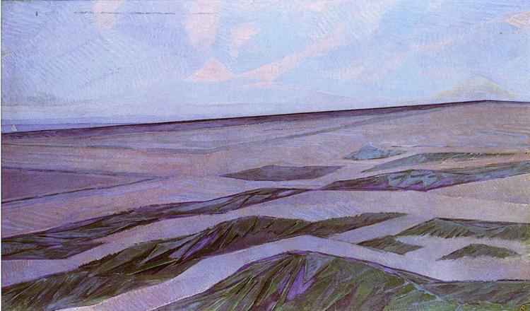 Dune Landscape. Duinlandschap. 1910-11 by Piet Mondrian Oil Painting reproduction