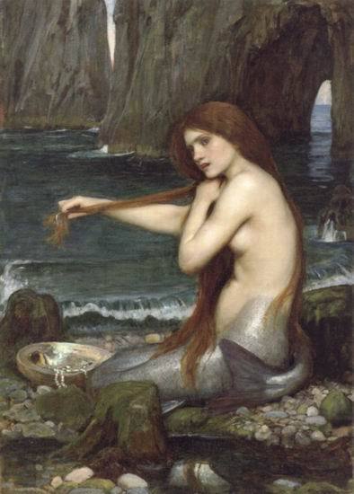A Mermaid by John William Waterhouse Oil Painting reproduction