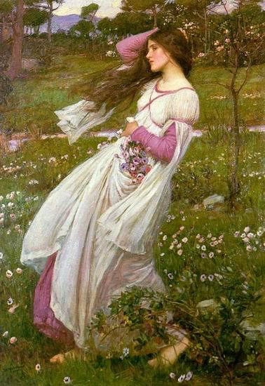 Windswept by John William Waterhouse Oil Painting reproduction