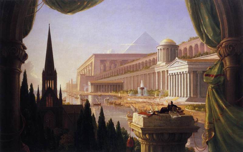 The Architect's Dream  1840 by Thomas Cole Oil Painting reproduction