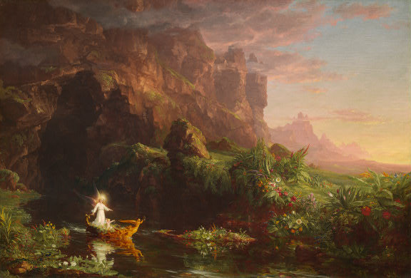 The Voyage of Life Childhood, 1842 by Thomas Cole Oil Painting reproduction