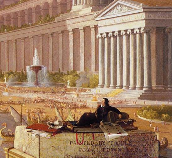 The Architect's Dream (detail)   1840 by Thomas Cole Oil Painting reproduction