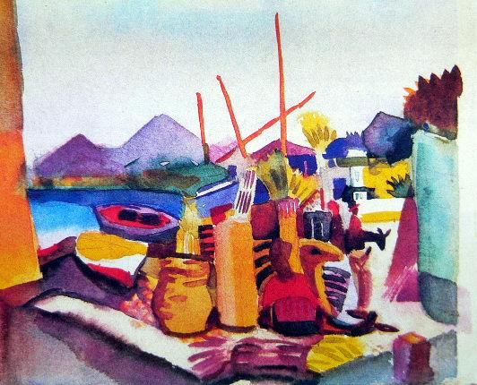 Paesaggio Presso by August Macke Oil Painting reproduction