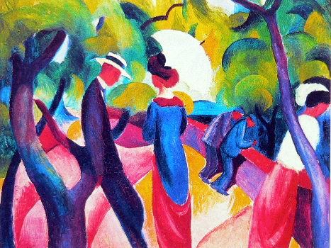 Promenade  by August Macke Oil Painting reproduction