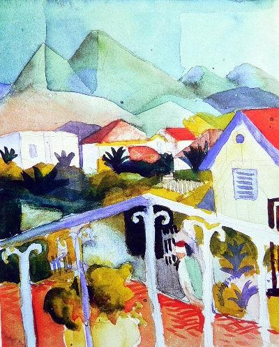 St. Germain bei Tunis by August Macke Oil Painting reproduction