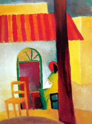  Caffe Turco by August Macke Oil Painting reproduction