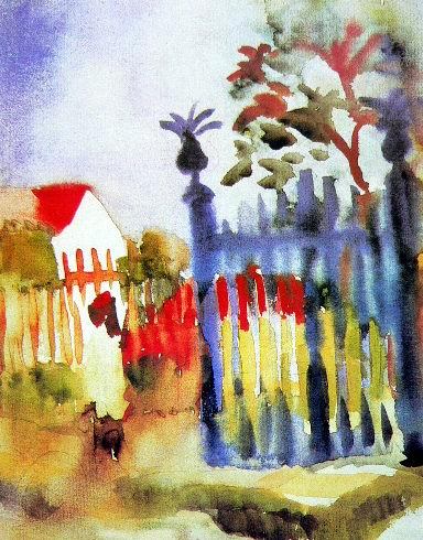 Gartentor(groB) by August Macke Oil Painting reproduction