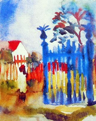 Gartentor by August Macke Oil Painting reproduction