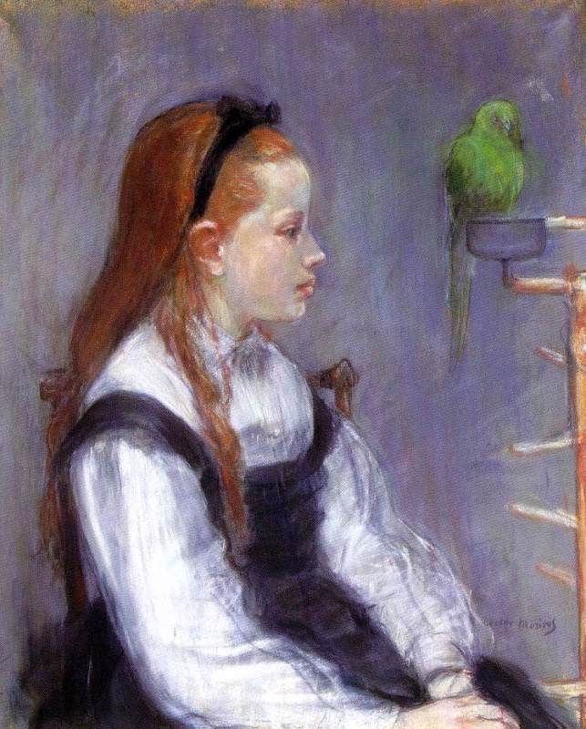 Portrait de Mademoiselle M.T  c. 1873  by Berthe Morisot Oil Painting reproduction