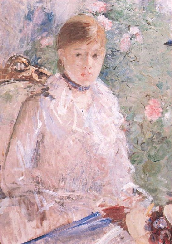 Summer (Young Woman by a Window)   1878  by Berthe Morisot Oil Painting reproduction