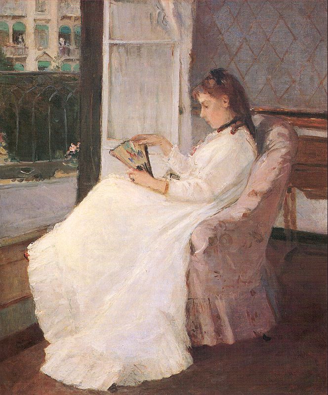 The Artist's Sister at a Window  1869  by Berthe Morisot Oil Painting reproduction