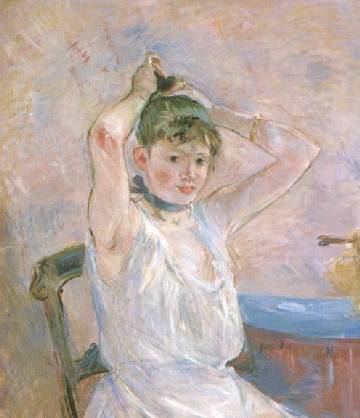 The Bath   1885-86  by Berthe Morisot Oil Painting reproduction