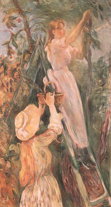 The Cherry Tree  1893  by Berthe Morisot Oil Painting reproduction