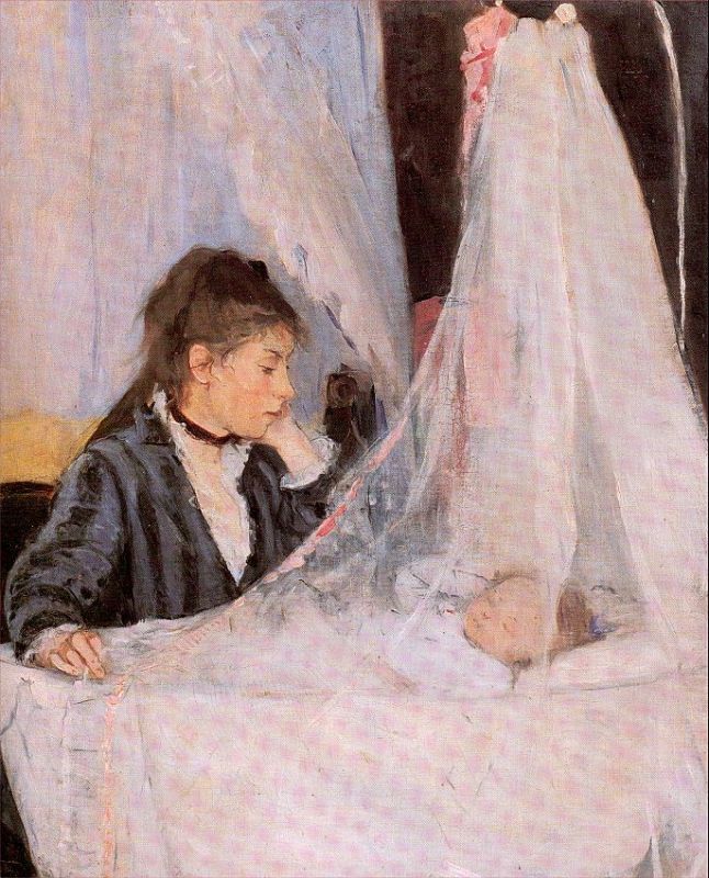 The Cradle   1872  by Berthe Morisot Oil Painting reproduction