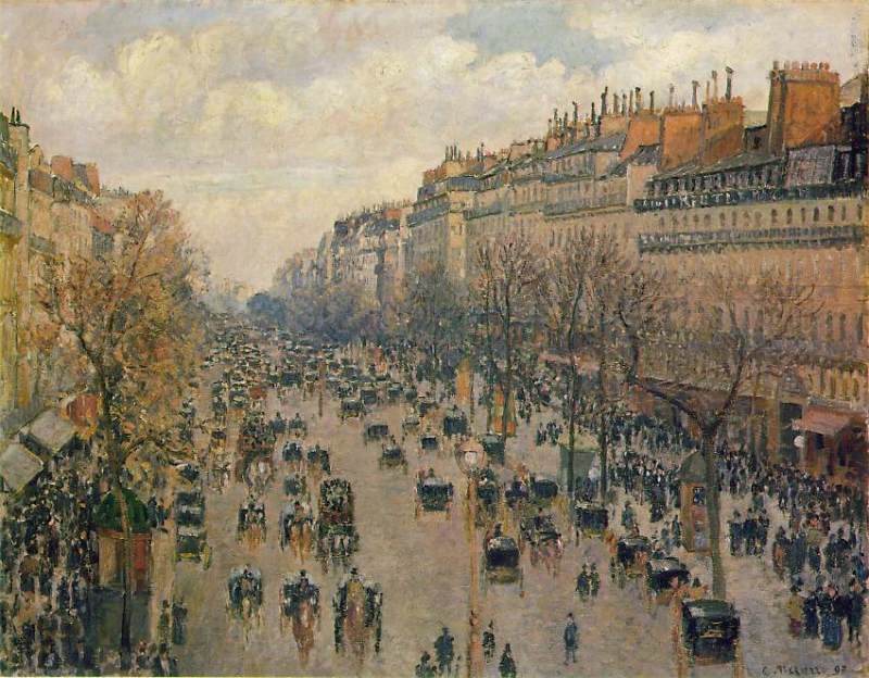 Afternoon, Sunshine  1897 by Camille Pissarro Oil Painting reproduction
