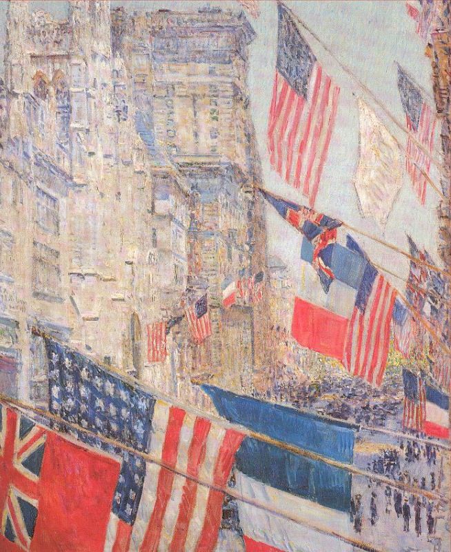  Allies Day, May 1917 by Childe Hassam Oil Painting reproduction