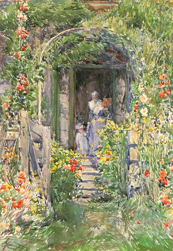 Isles of Shoals Garden  1892 by Childe Hassam Oil Painting reproduction