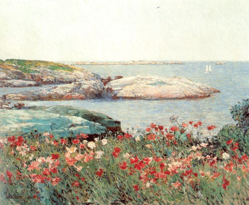  Poppies, Isles of Shoals  1891 by Childe Hassam Oil Painting reproduction
