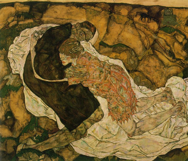 Death and the Maiden 1915-16  by Egon Scheile Oil Painting reproduction