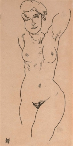 Akt  by Egon Scheile Oil Painting reproduction