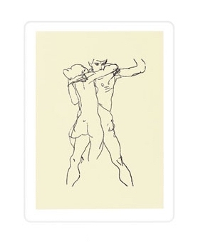 Couple d'Amants by Egon Scheile Oil Painting reproduction
