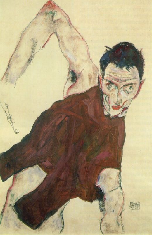 ElleboogOp by Egon Scheile Oil Painting reproduction