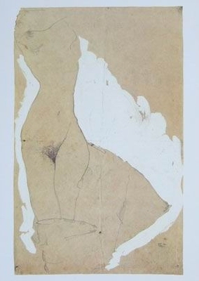 Female Torso, 1911 by Egon Scheile Oil Painting reproduction