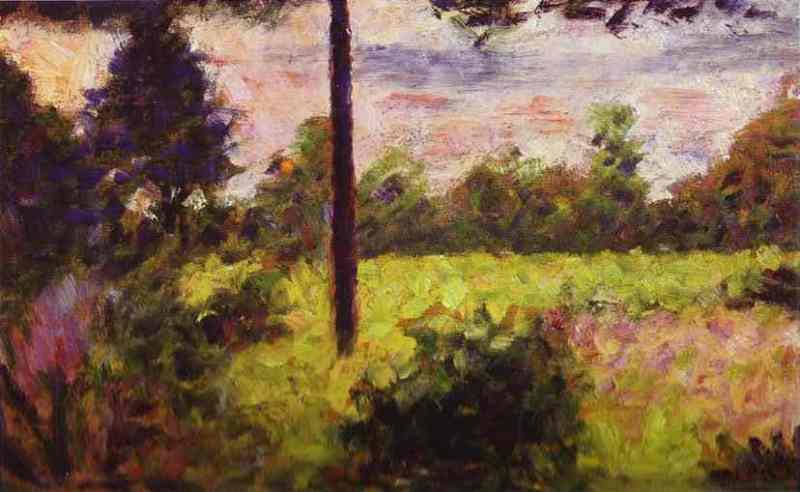 Forest of Barbizon. 1883 by Georges Seurat Oil Painting reproduction