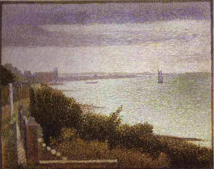 Grandcamp, Evening. 1885 by Georges Seurat Oil Painting reproduction