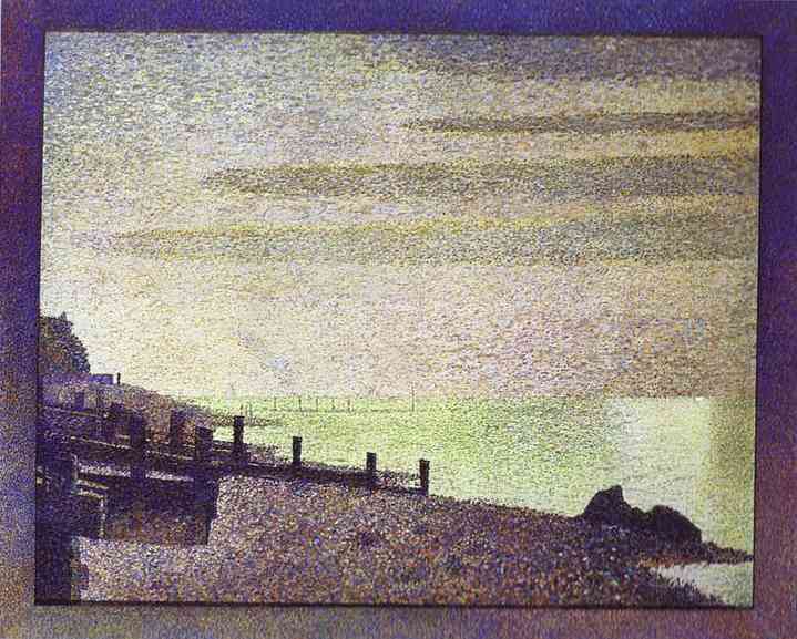 Honfleur, Evening. 1886 by Georges Seurat Oil Painting reproduction