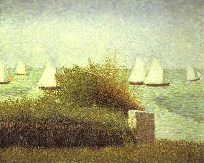 La Rade de Grandcamp. 1885   by Georges Seurat Oil Painting reproduction