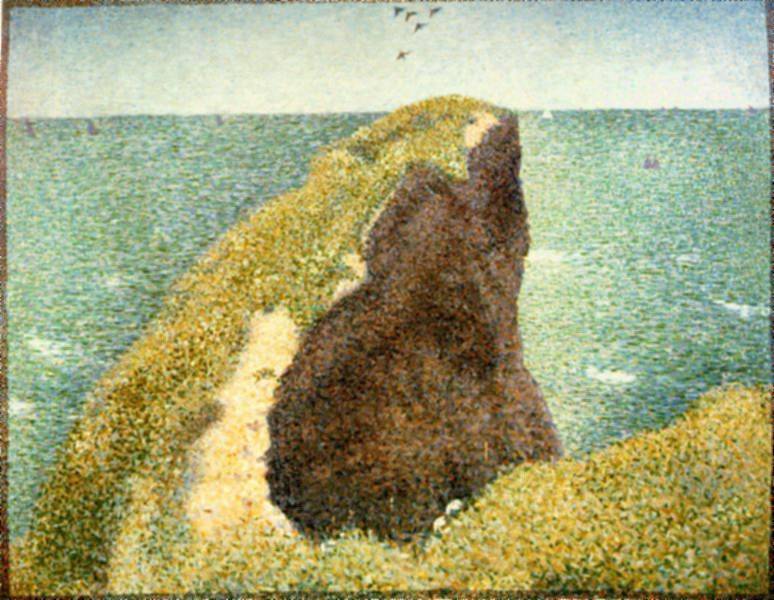 Le Bec du Hoc, Grandcamp1885  by Georges Seurat Oil Painting reproduction