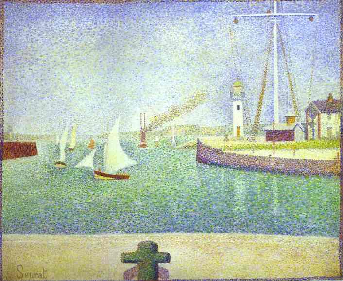 The Harbour Entrance, Honfleur. 1886 by Georges Seurat Oil Painting reproduction