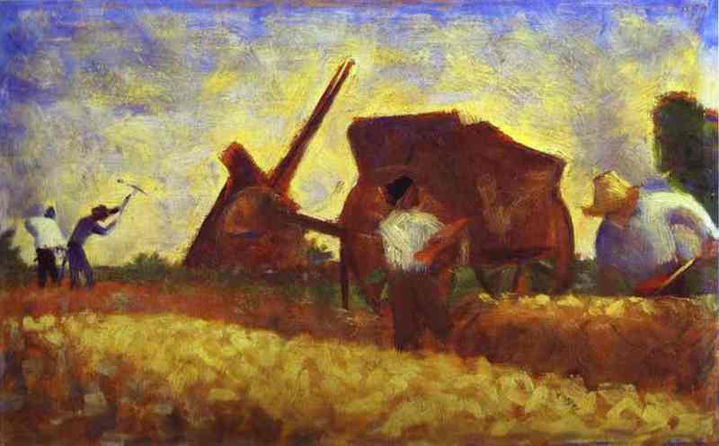 Les Terrassiers. c. 1882 by Georges Seurat Oil Painting reproduction