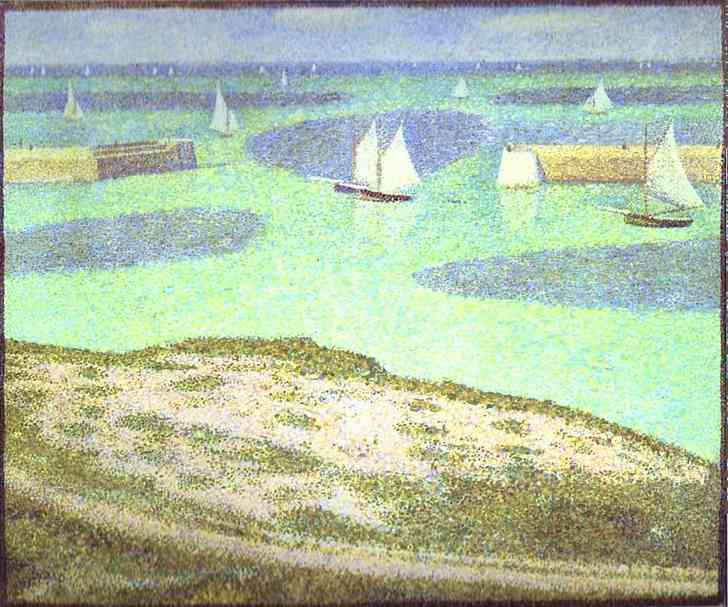 Port-en-Bessin, Entrance to the Harbour. 1888 by Georges Seurat Oil Painting reproduction