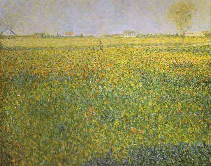 Alfalfa, La Lucerne, Saint-Denis. c. 1885-86 by Georges Seurat Oil Painting reproduction
